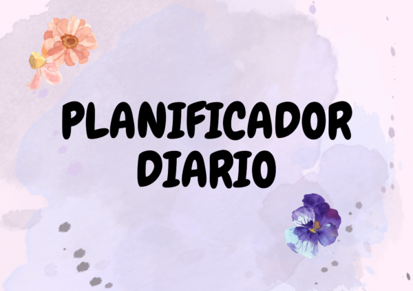 Portada Planificador Diario Acuarela Horizontal