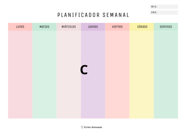 Planificador Semanal con Imán - Imagen 4