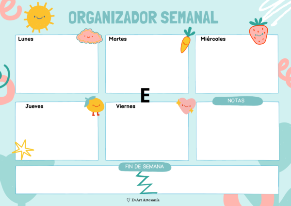 Planificador Semanal con Imán - Imagen 6