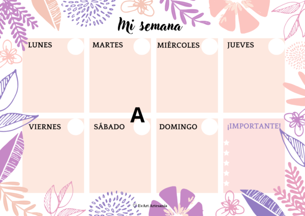 Planificador Semanal con Imán - Imagen 2