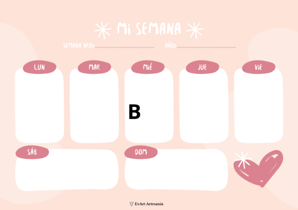 Planificador Semanal con Imán - Imagen 3
